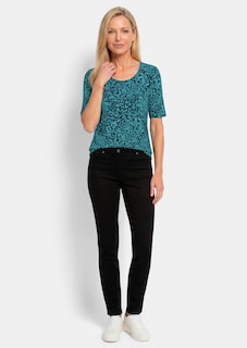 T-shirt en viscose avec imprimé léopard thumbnail 2