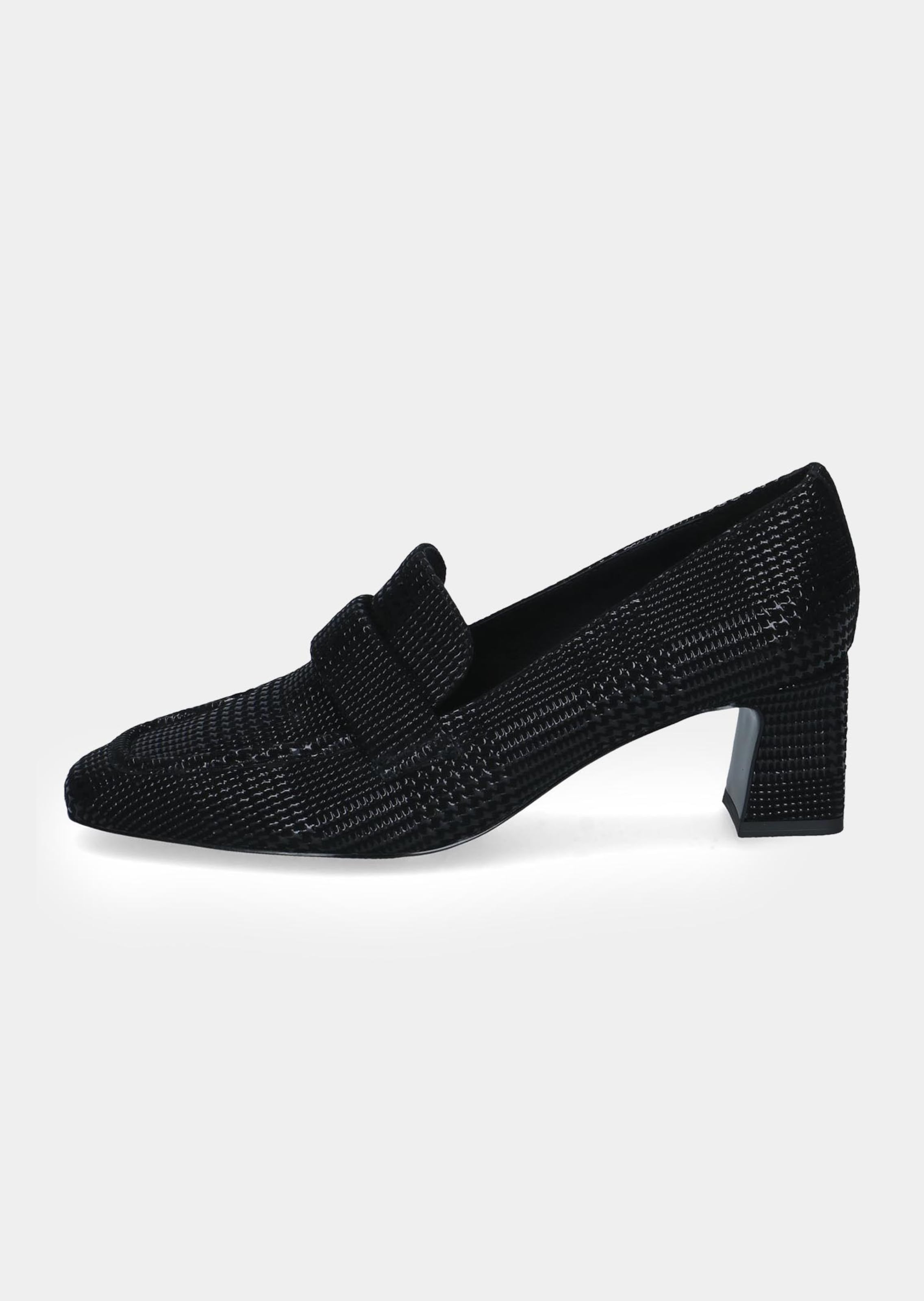 Leder-Pumps mit elegantem Blockabsatz