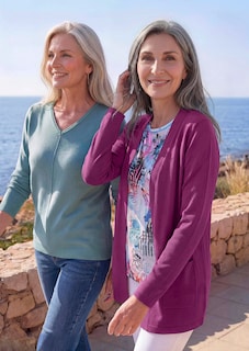 Verschlussloser Cardigan aus COTTAMIRA thumbnail 1