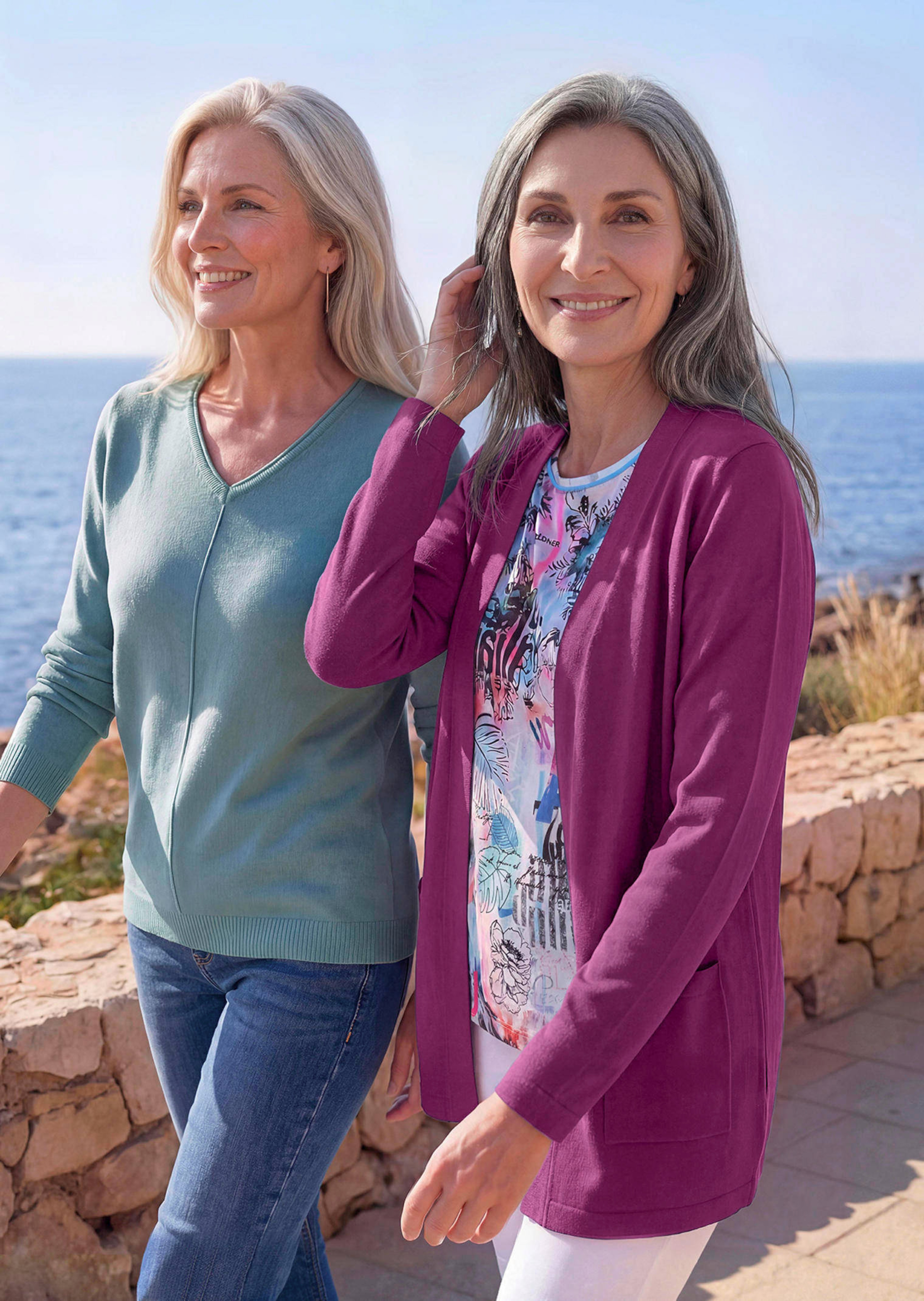 Verschlussloser Cardigan aus COTTAMIRA