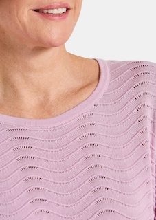 Pull en tricot structuré, à motif ondulé thumbnail 5