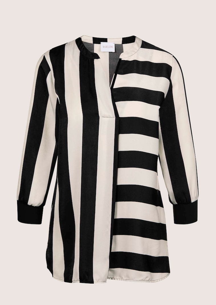 Tunika-Bluse mit 3/4-Ärmeln