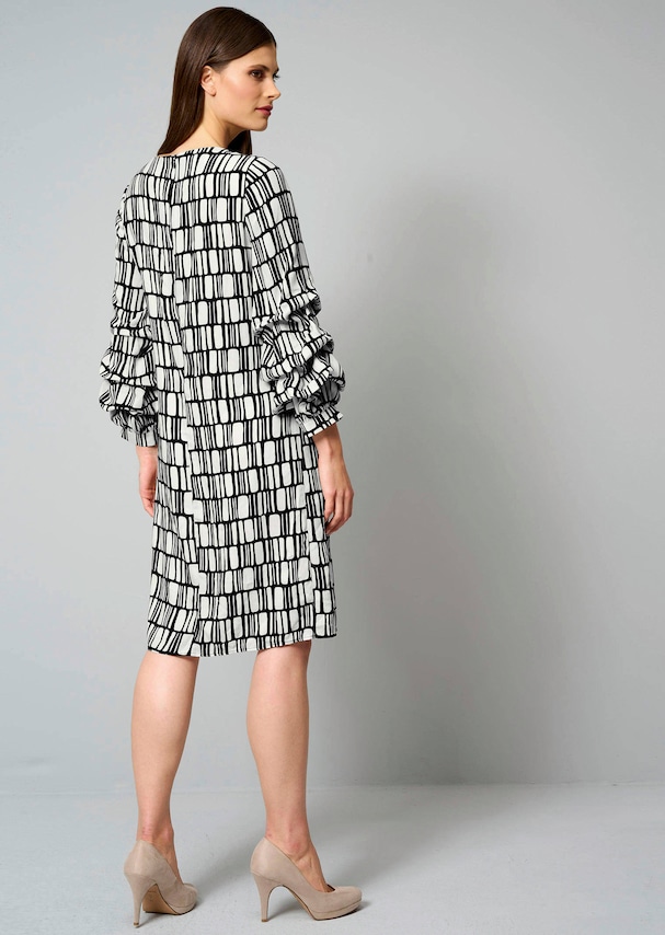 Kleid mit gerafften Ärmeln 2