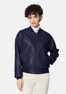 Bomber jacket in a cool leather look thumbnail 1