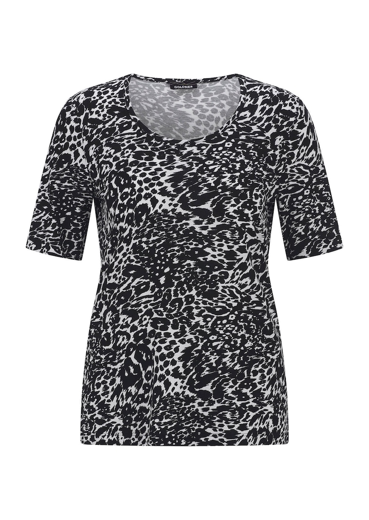 Viscose shirt met luipaardprint