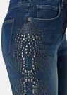 Schlanke Stretch-Jeans mit glanzvollen Nieten thumbnail 5