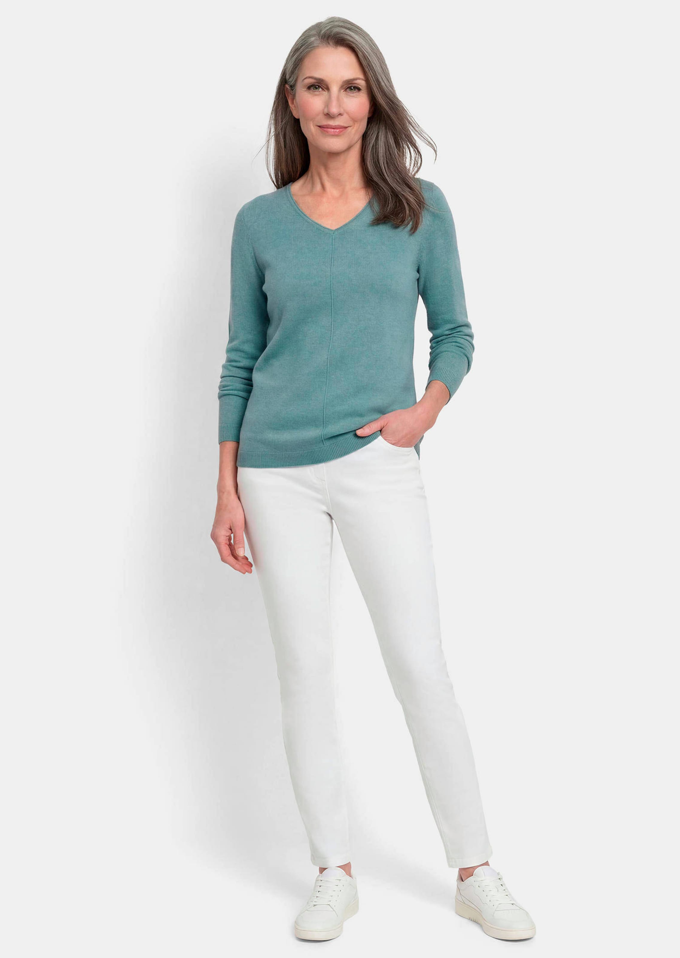 Pullover met een V-hals van COTTAMIRA