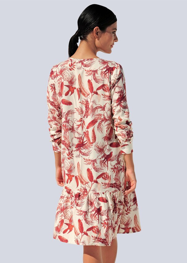 Kleid mit modischem Tropical-Dessin 2