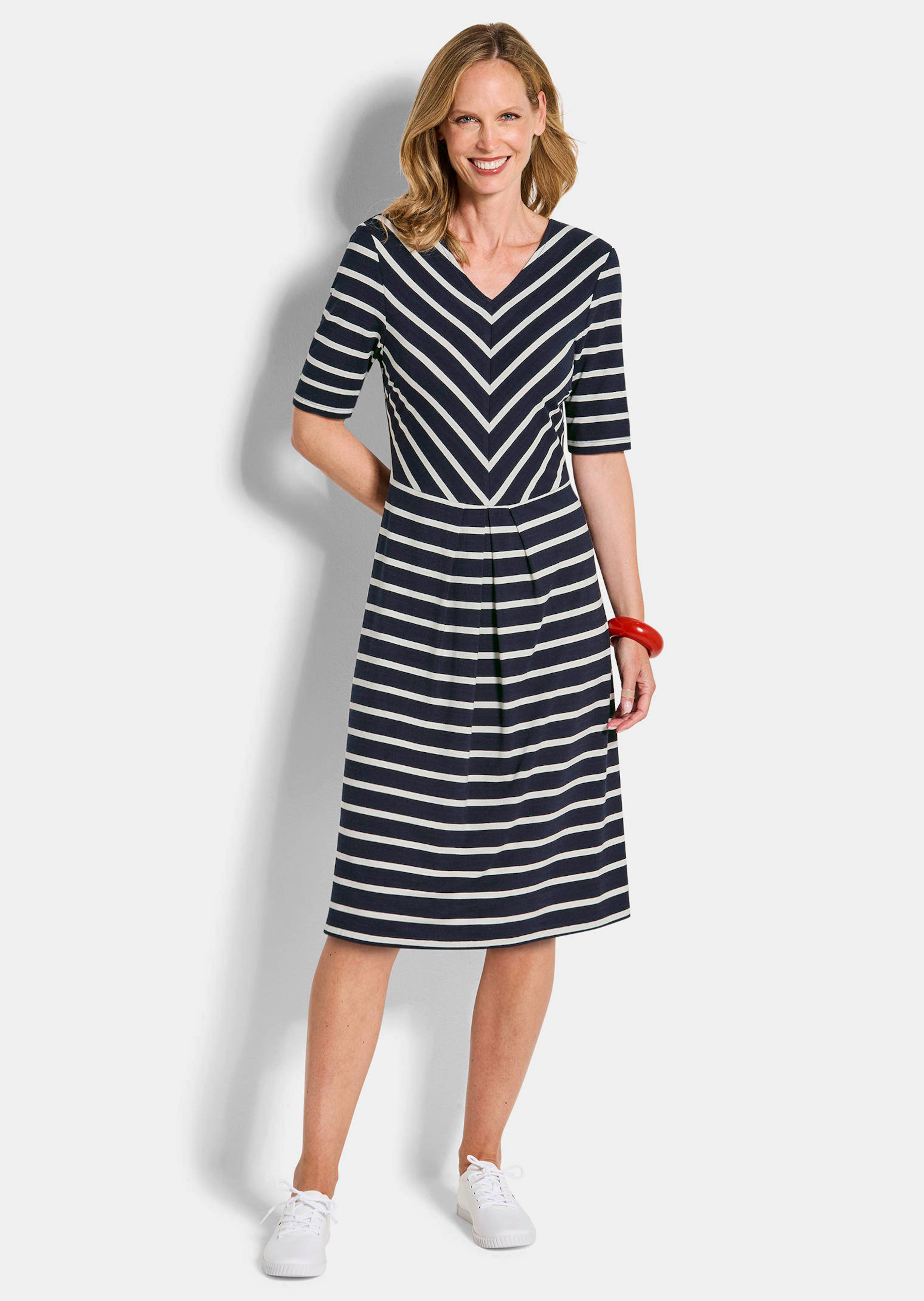 Robe en jersey, style marin