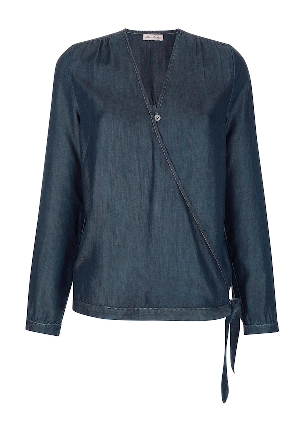 Bluse in Wickeloptik 5