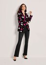 Verschlusslose Shirtjacke mit Hahnentrittmuster thumbnail 2