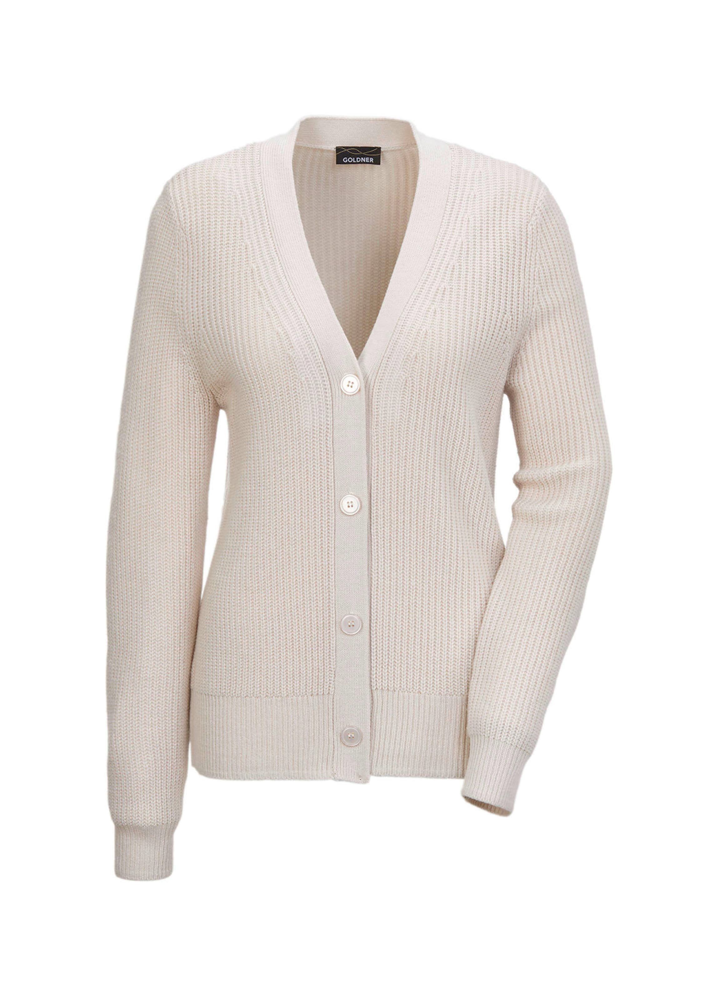 Onderhoudsarm tricot jasje met hoogwaardige ribstructuur