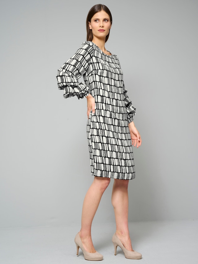 Kleid mit gerafften Ärmeln 1