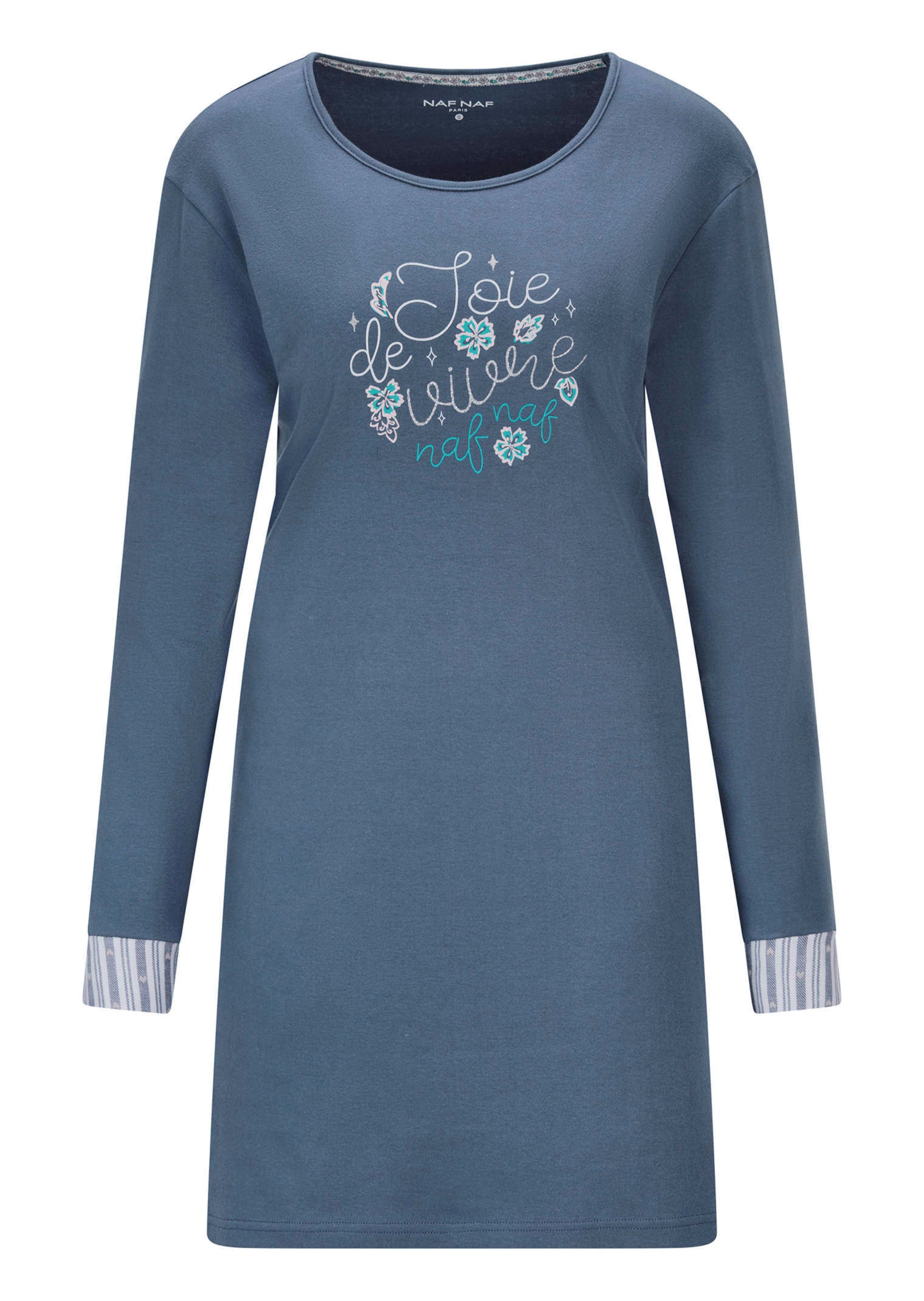 Nachthemd mit Kontrast-Streifen