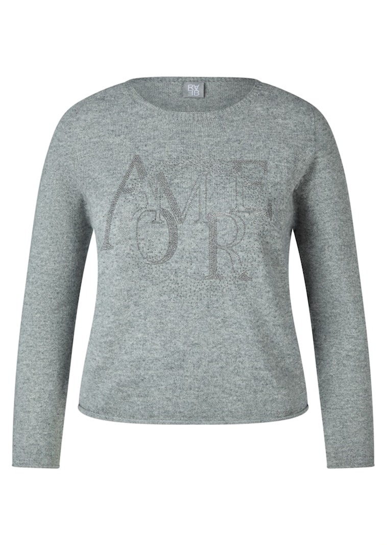 Pull en tricot avec teneur en laine et Modal