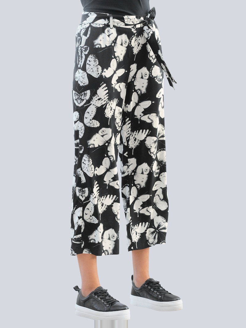 Hose mit exklusivem Alba Moda Druck