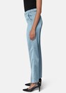 Satin trousers with front hem slits thumbnail 4