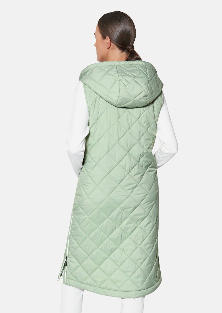 Long oversized quilted waistcoat 2