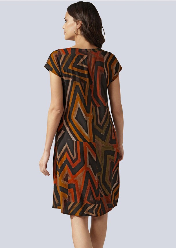 Kleid mit Ethnodruckdessin 5