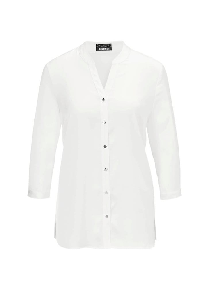 Bluse mit festlichem Stehkragen