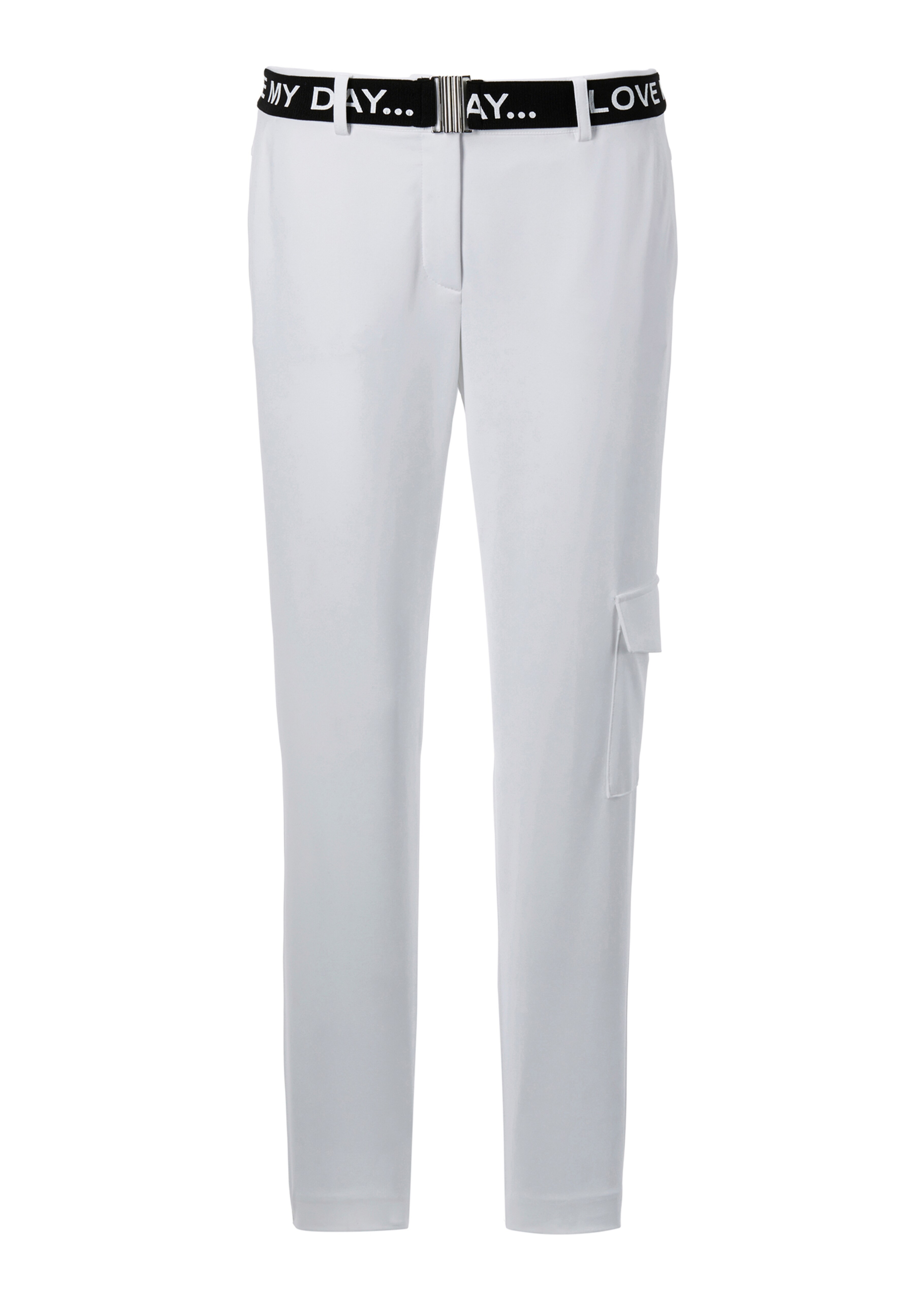Jerseyhose mit Statement-Gürtel