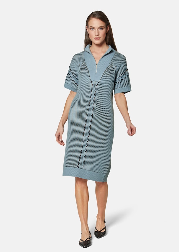 Knitted dress with cable detailing 1