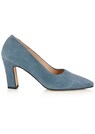 Veloursleder-Pumps mit hohem Absatz thumbnail 4