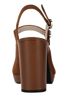 Sling-Pumps aus Velours-Leder thumbnail 2