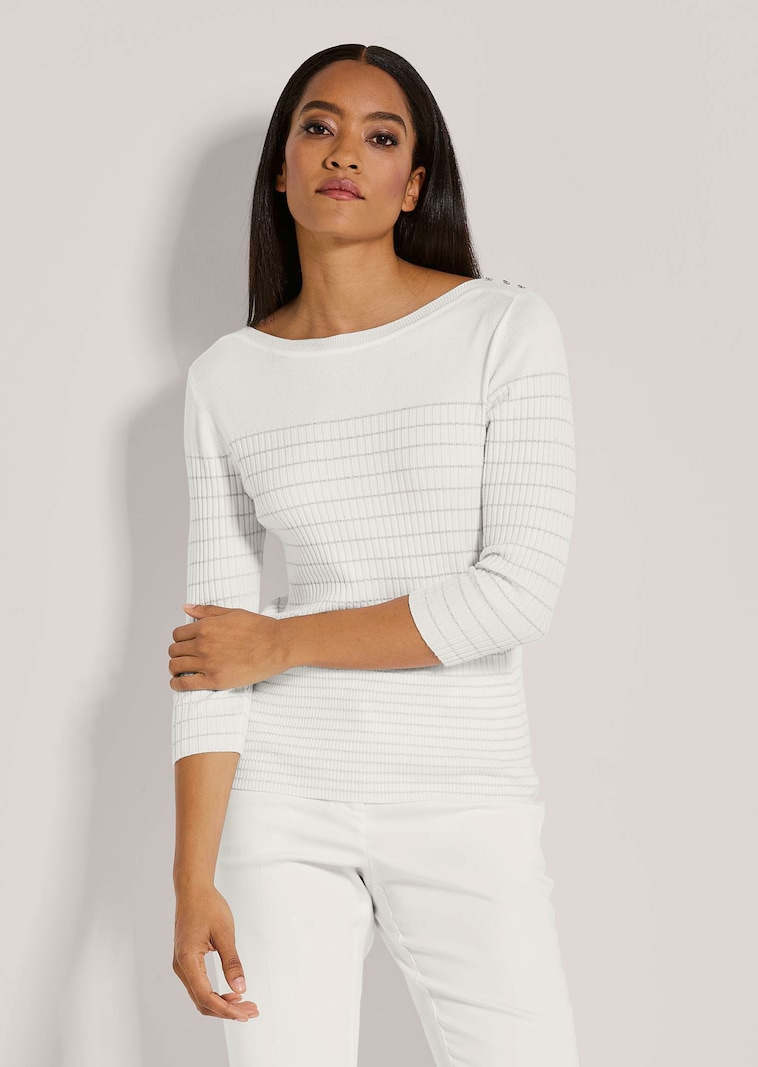 Pullover mit Glanz-Akzenten