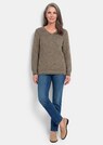 Tricot pullover met naadloze V-hals thumbnail 2