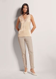 Stretch silk camisole top thumbnail 2