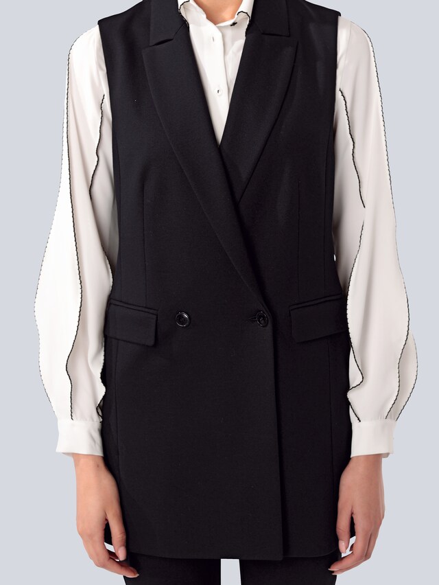 Blazerweste mit Reverskragen