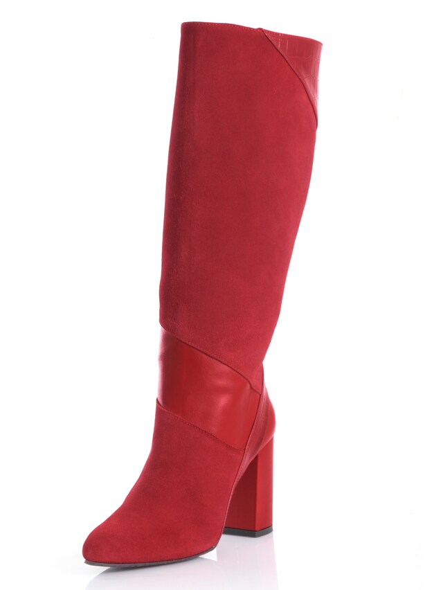 Stiefel in herausstechender Farbe 3