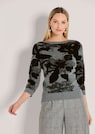 Jacquard-Pullover mit 3/4-Ärmeln thumbnail 1