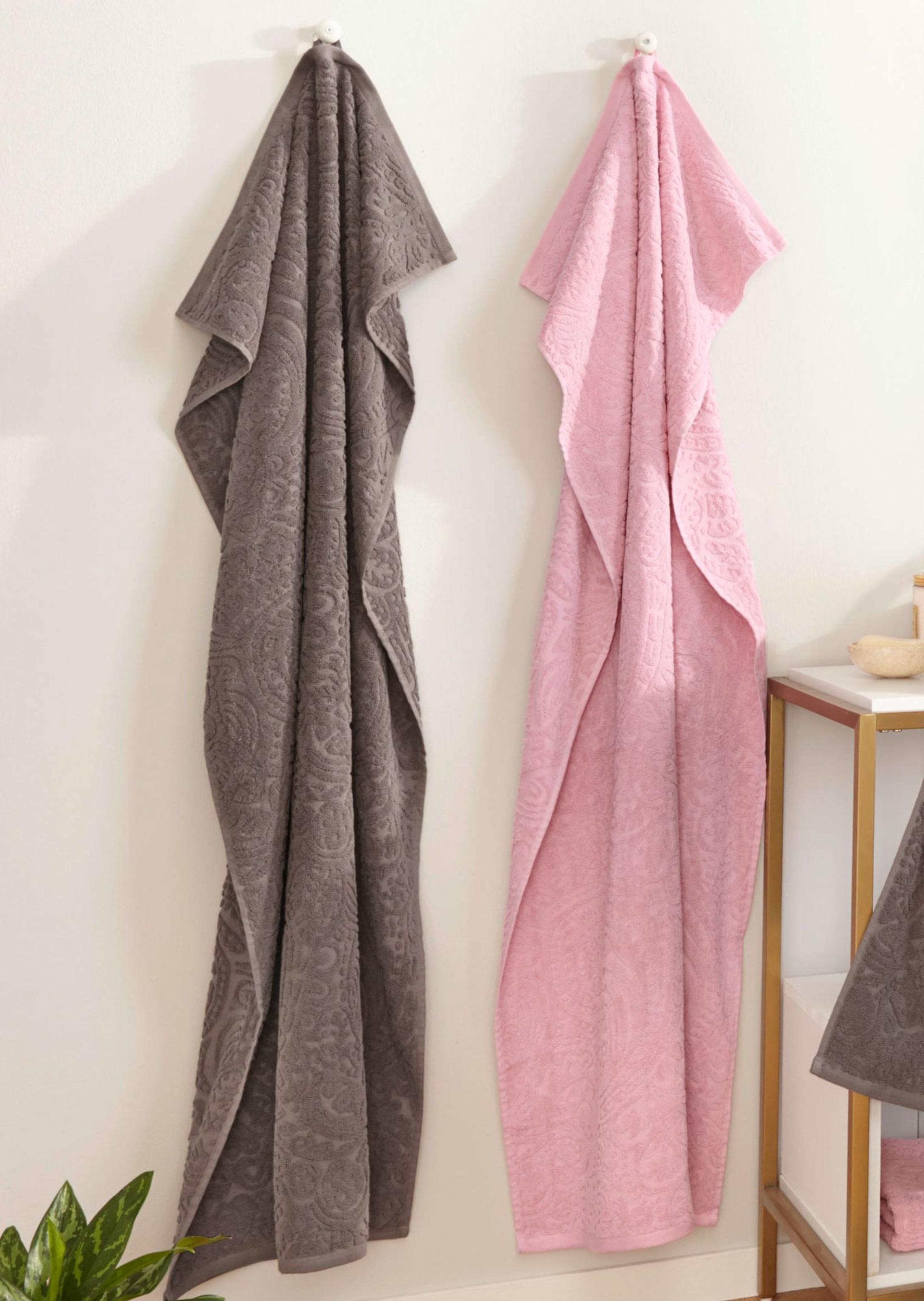 Série de linge en tissu éponge - taupe - Gr. 50 x 100 cm de Goldner Fashion