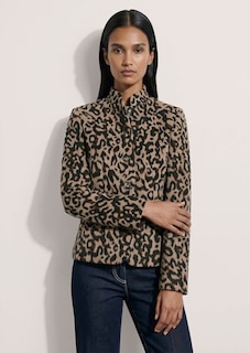 Jacquard-Blazer mit Leoparden-Muster thumbnail 1