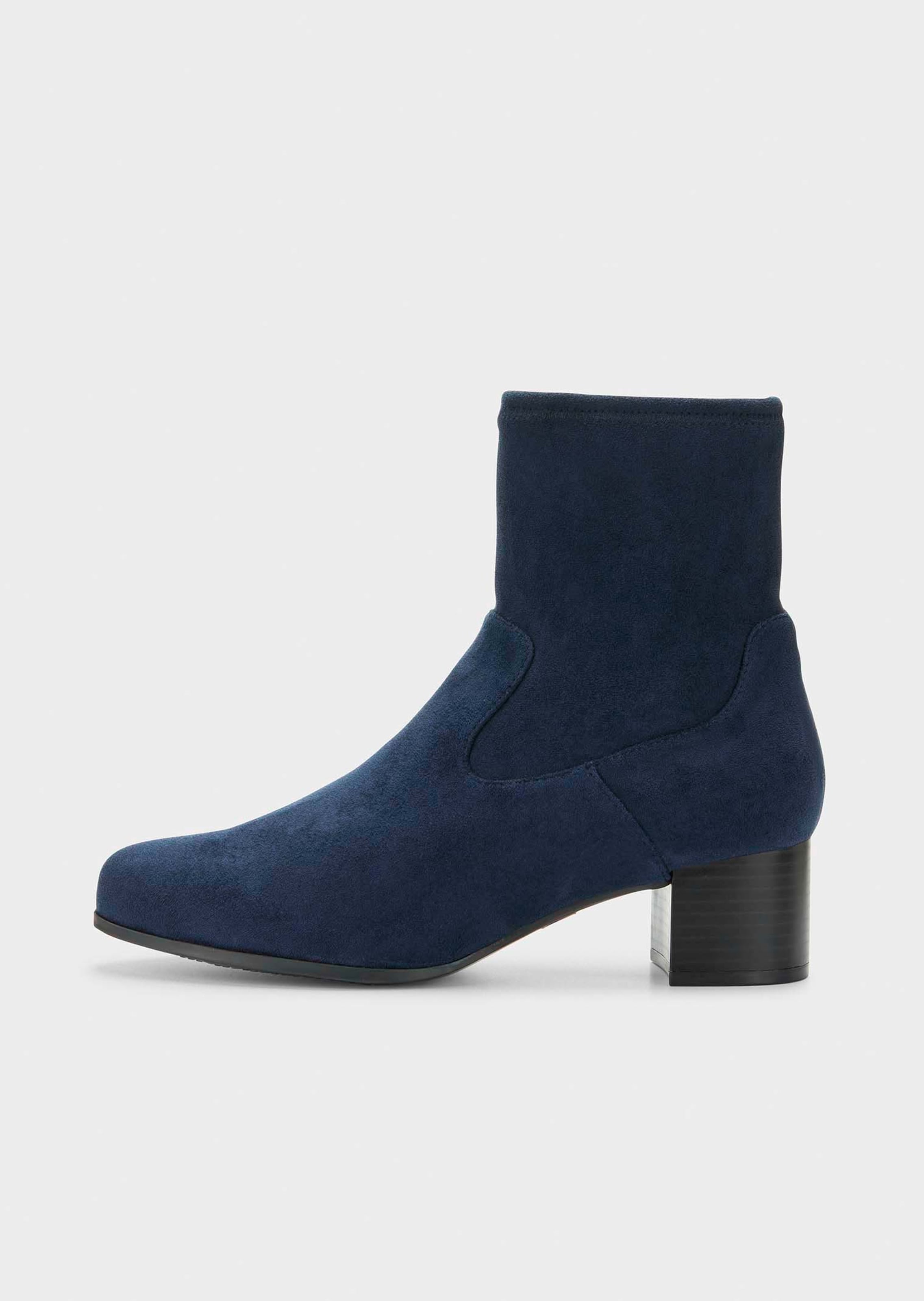 Stiefeletten in Wildleder-Optik