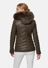 Leder-Steppjacke mit Lammfellbesatz thumbnail 3