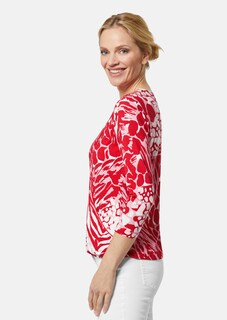 Shirt mit Wickeleffekt und Animal-Print thumbnail 4