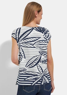 Maritimes Jersey-Shirt aus Viskose thumbnail 2