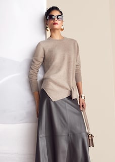 Kaschmirpullover mit Zierknoten thumbnail 1
