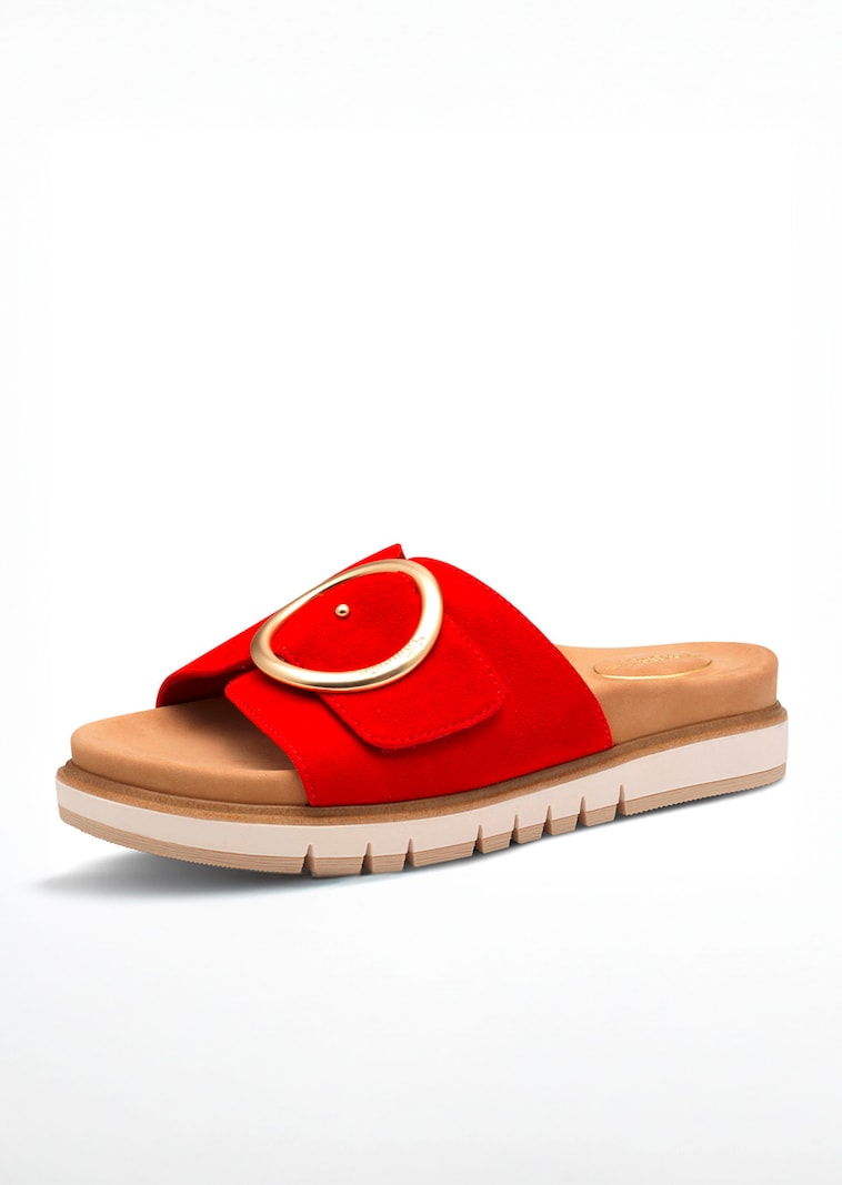 Mules avec lanières velcro réglables