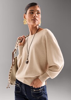 Kaschmirpullover mit Fledermausärmeln thumbnail 7