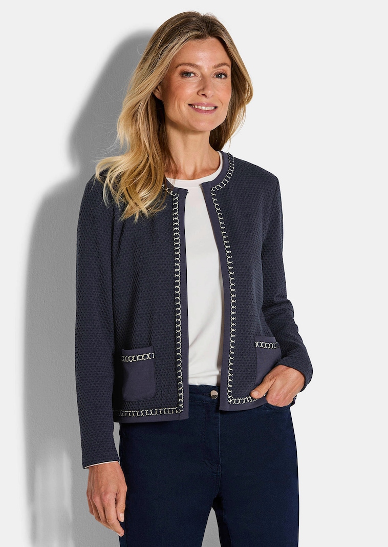 Cardigan mit Zierblende