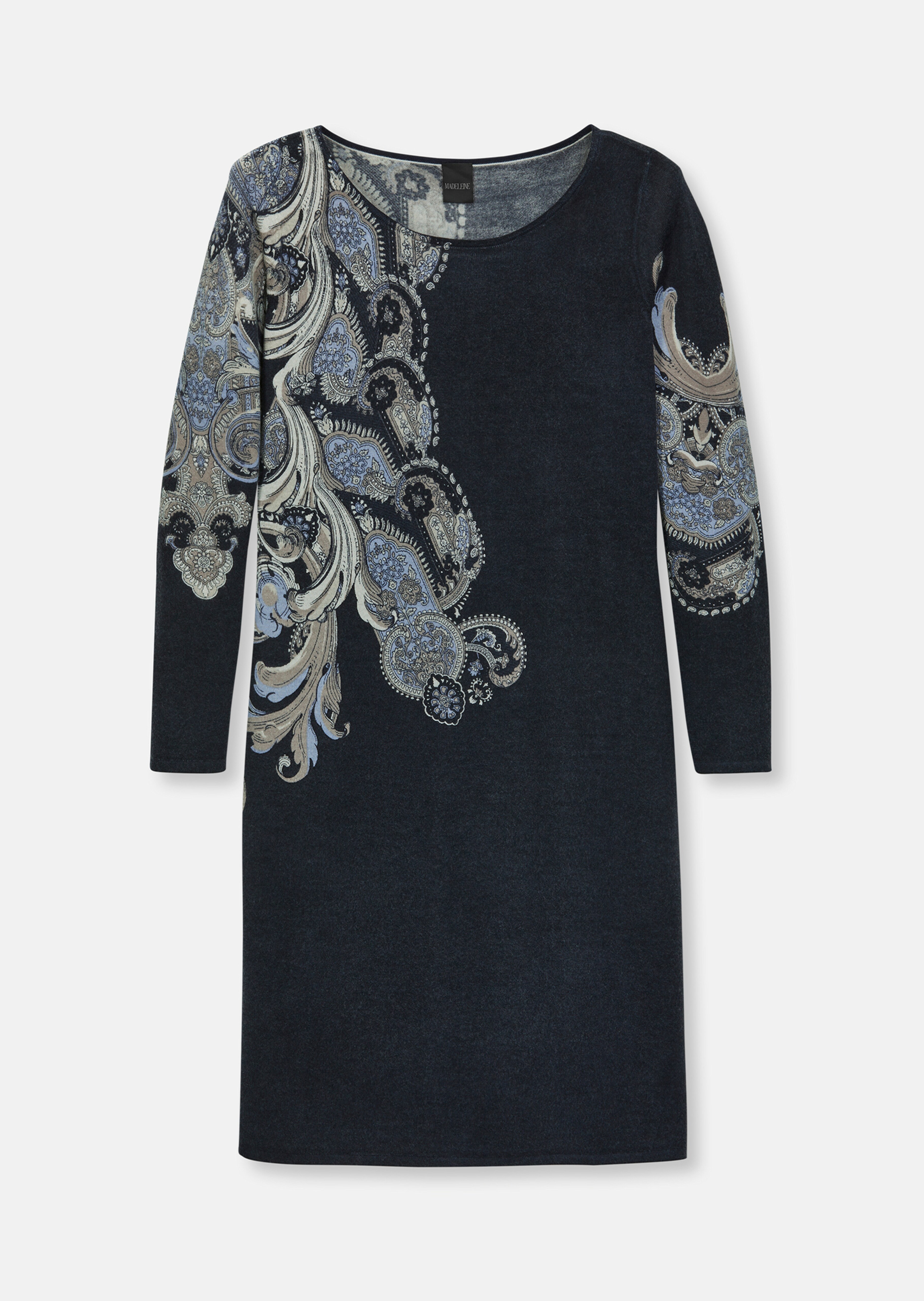 Strickkleid mit Paisley-Print
