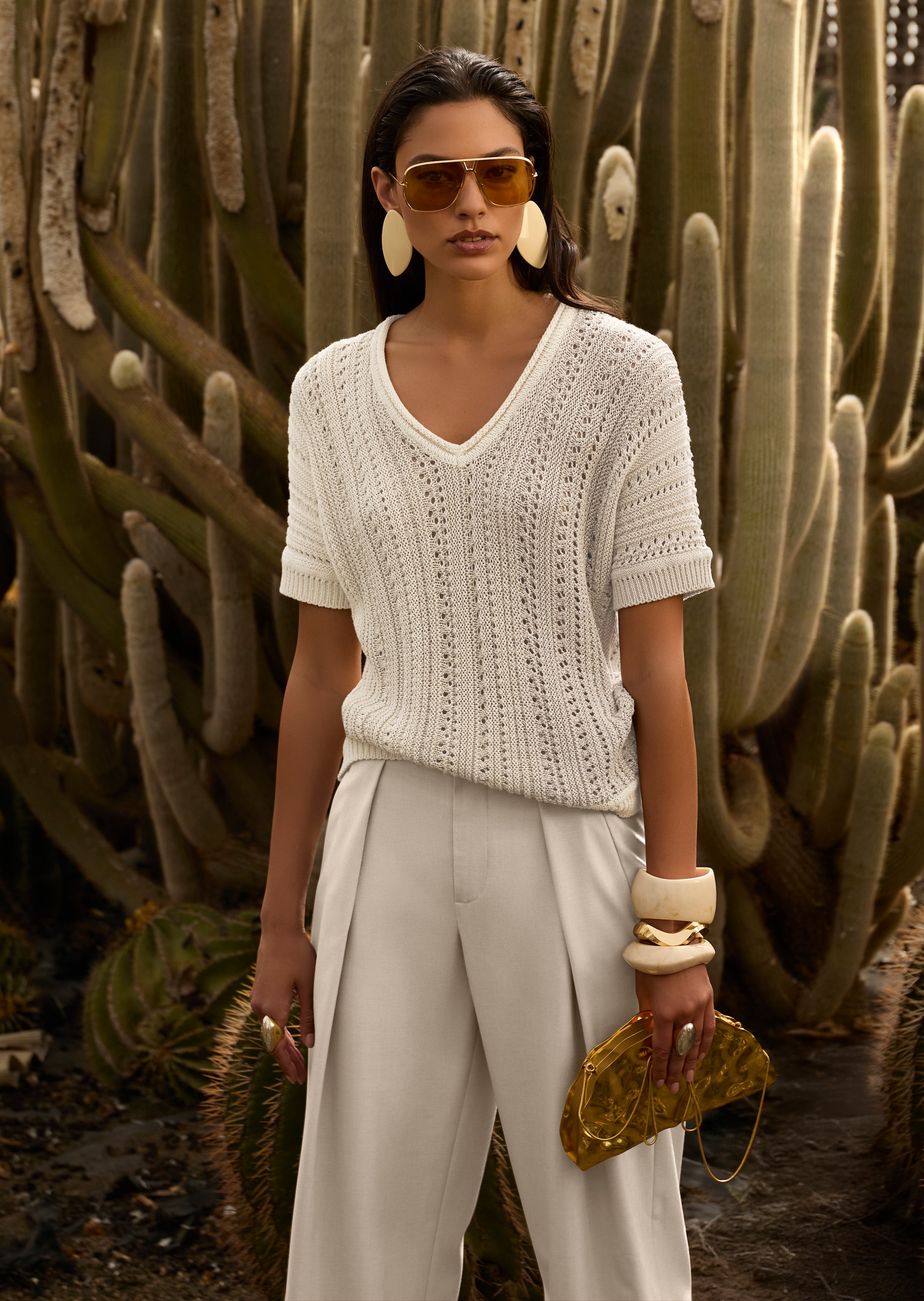 Pullover mit Glanzgarn