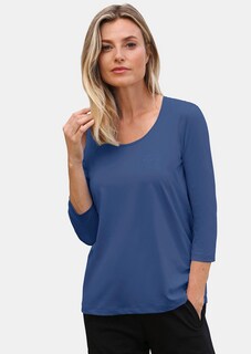 Shirt met ronde hals en 3/4-mouwen thumbnail 1