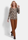 Jersey-Shirt mit Paisley-Print und Hahnentritt thumbnail 2