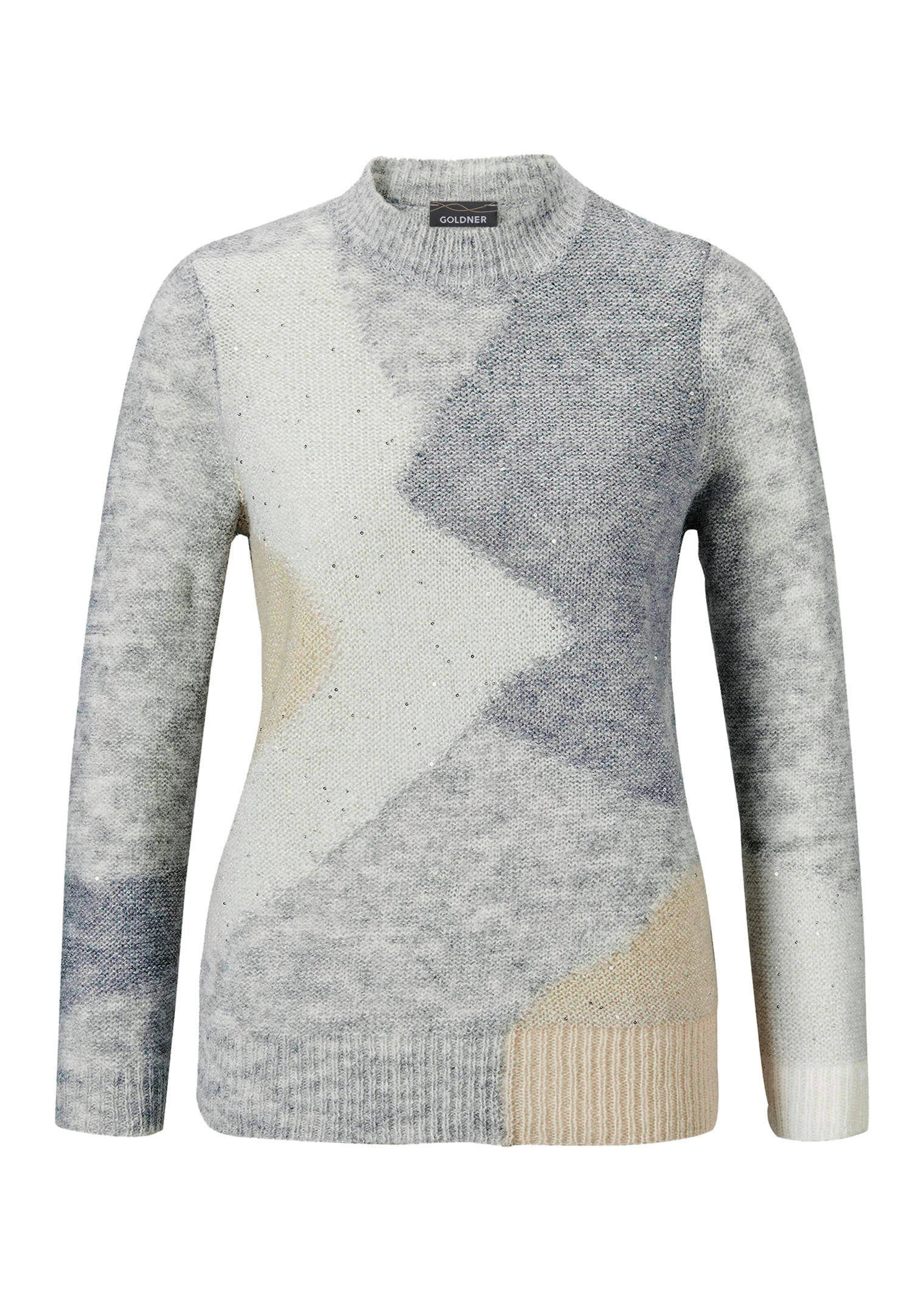 Strickpullover mit Intarsienmuster