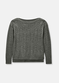 Legerer Zopfmusterpullover mit Pailletten thumbnail 6